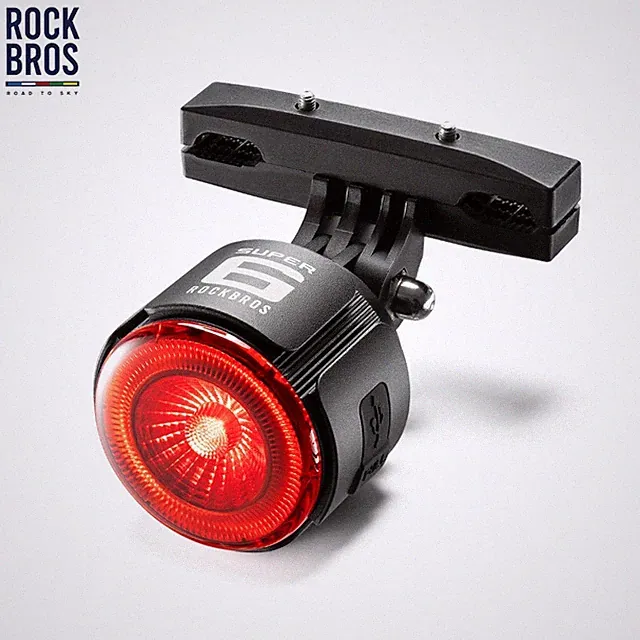 ROCKBROS Smart Brake Sensing Rear Bike Lights,Auto Light Sensing Bike Tail Light